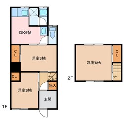 新居浜駅 車移動4分  2.9km 1-2階の物件間取画像